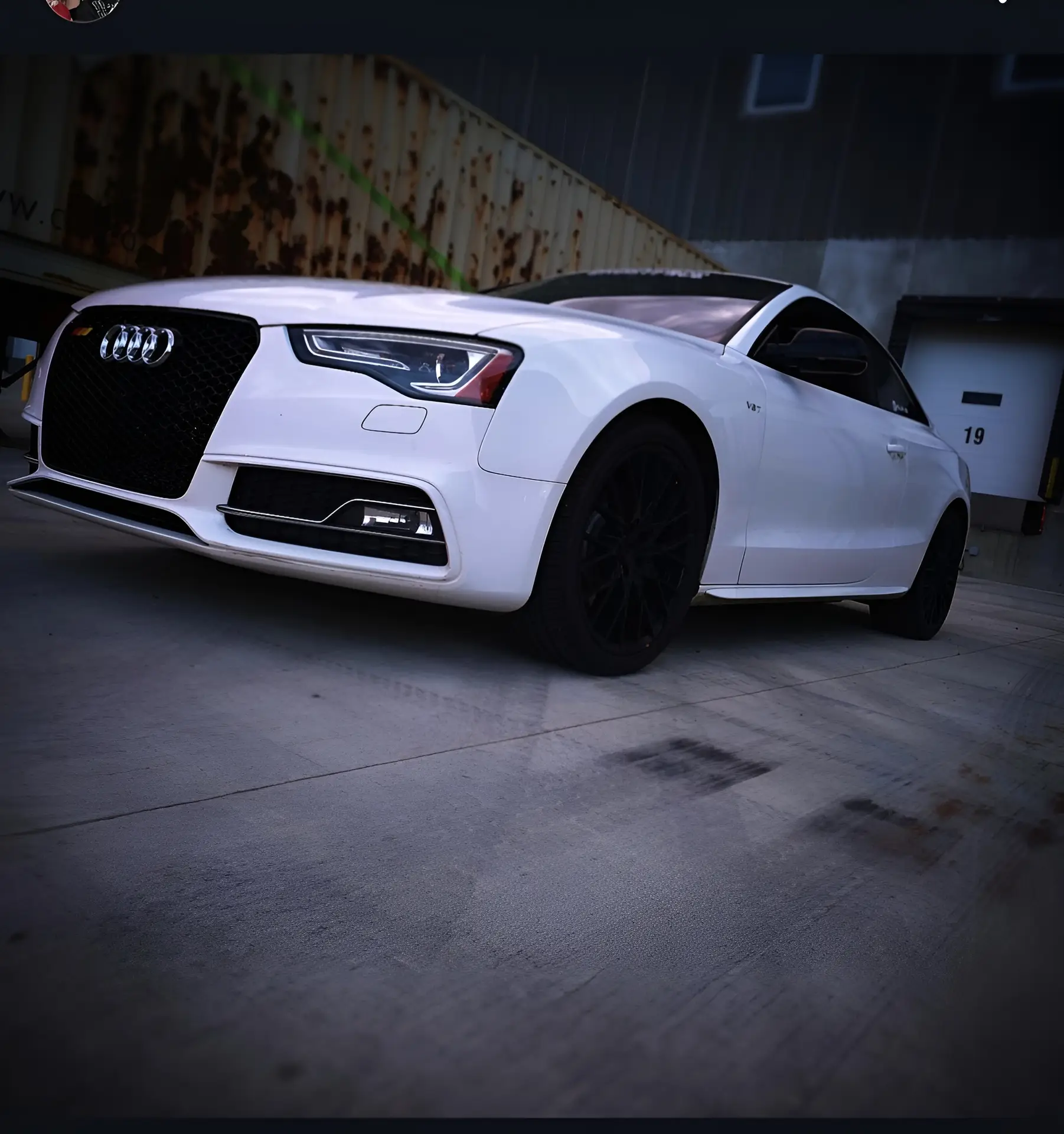 White Audi S5